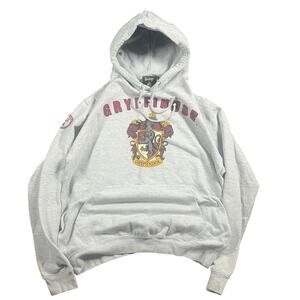 Harry Potter Gryffindor Hoodie Adult Large Shop Gray Pullover Sweatshirt